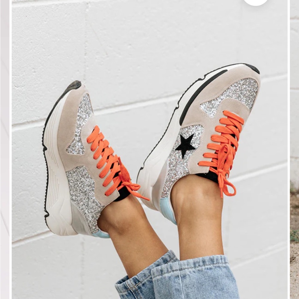 White Raven Quincy Glitter Sneaker - Picture 4 of 10
